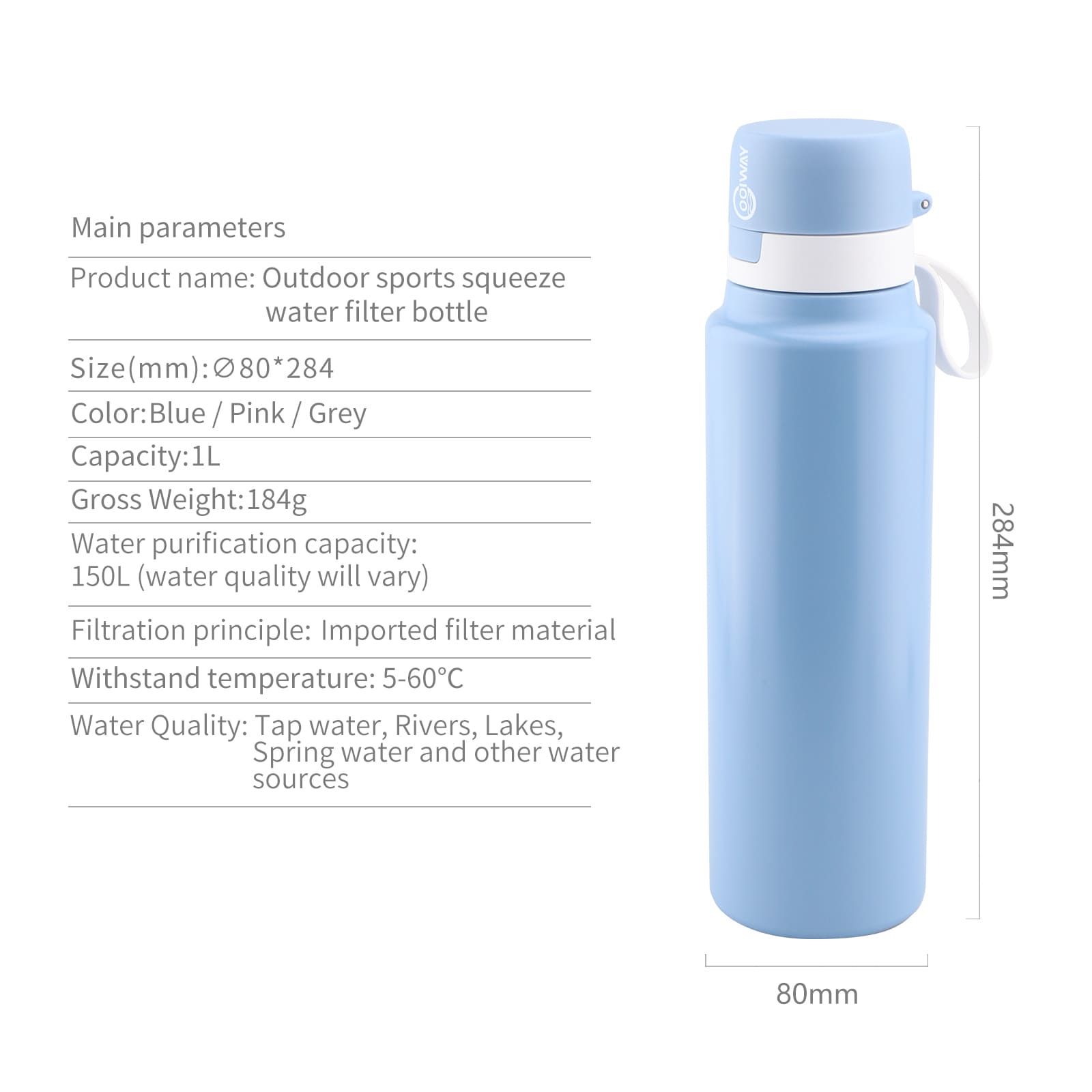 Ultra Clear Flex Water Filter Bottle - Image 6